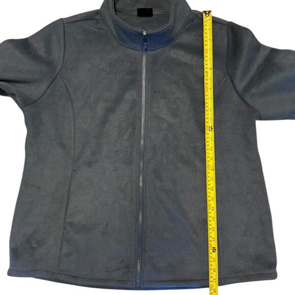 32 Degrees Heat Gray Faux Wool Zip Front Jacket XXL NWOT - Picture 3 of 4